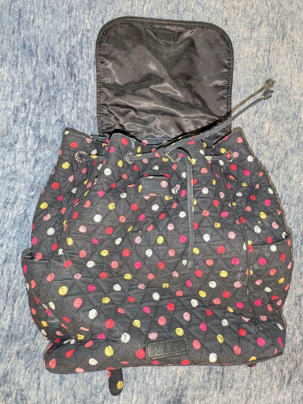 Vera Bradley Havana Dot Mini Drawstring Backpack